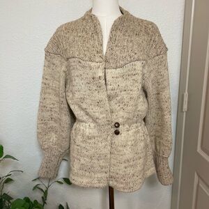 Vintage I.B. Diffusion Wool Blend Cardigan Sweater - Made in Hong Kong